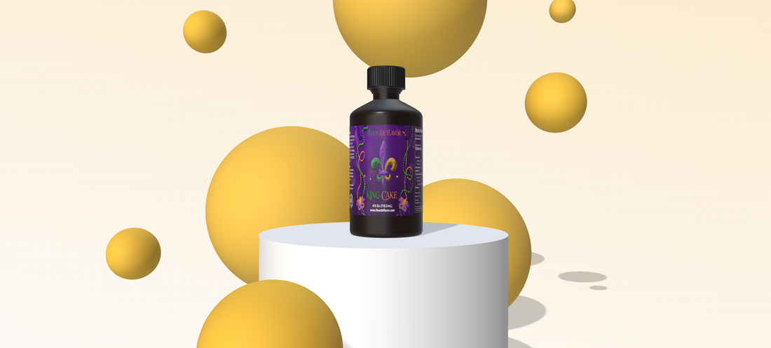 Celebrate Mardi Gras with Fleur De Flavor’s King Cake Flavor