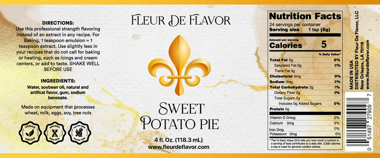 Fleur De Flavor Sweet Potato Pie Flavor
