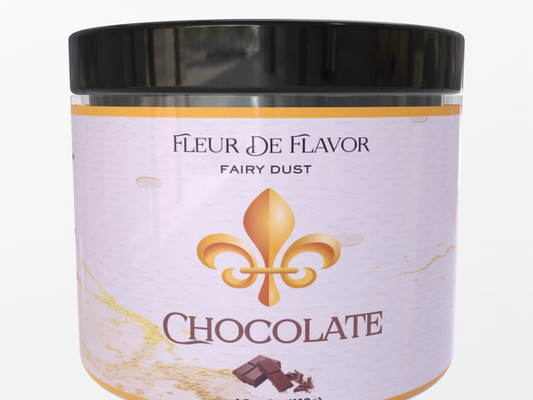 Fleur De Flavor Fairy Dust – Chocolate Flavor Powder (4 oz) – Pure Indulgence in Every Sprinkle!