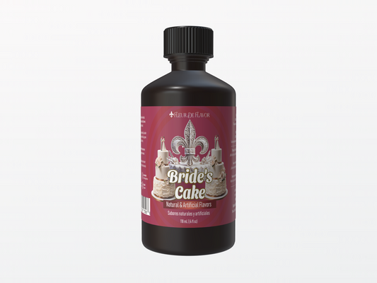 Fleur De Flavor Bride’s Cake Emulsion – Almond, Vanilla, Butter & hints of Citrus for Gourmet Baking (4 oz)