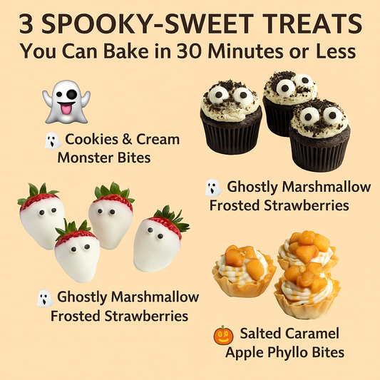 🎃 3 Spooky-Sweet Treats You Can Bake in 30 Minutes or Less