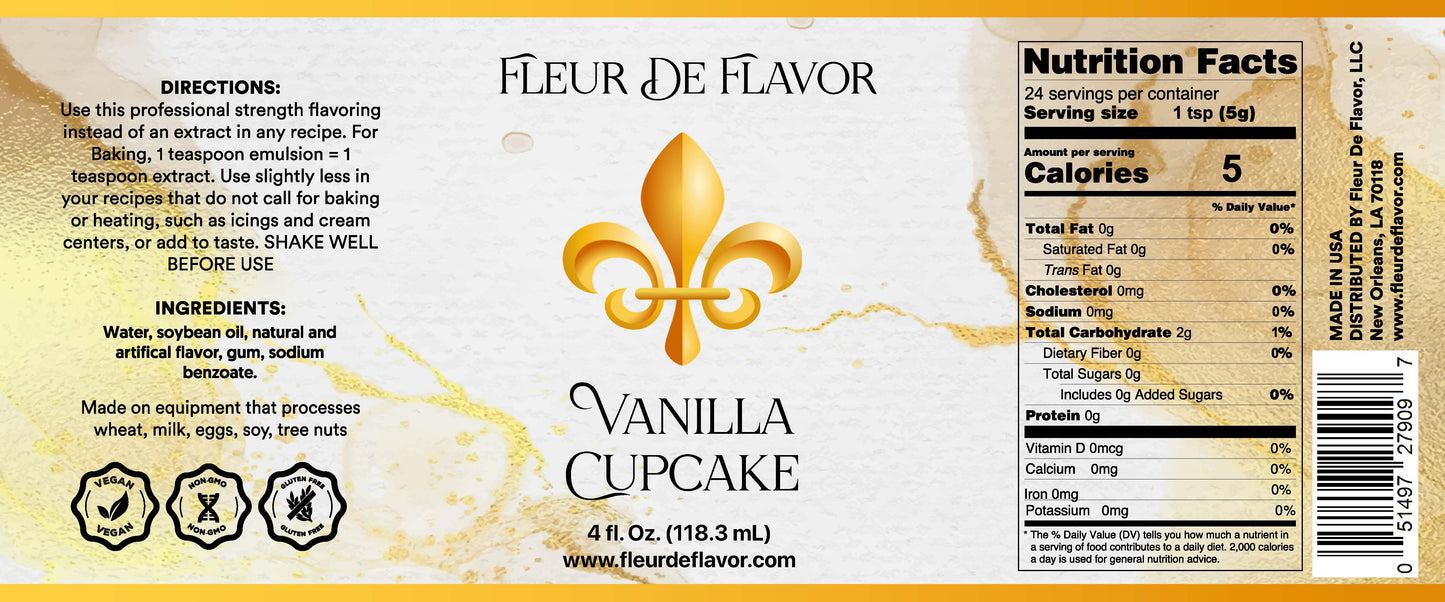 Fleur De Flavor Vanilla Cupcake Flavor