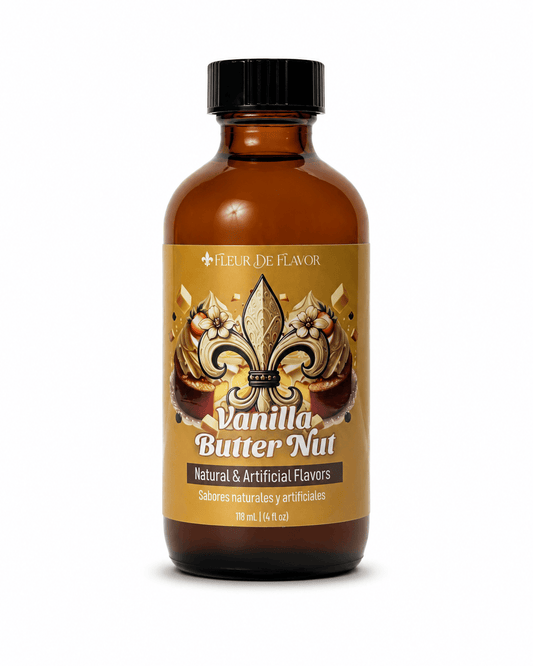 Fleur De Flavor Vanilla Butter Nut Emulsion – Classic Southern Flavor (4 oz)