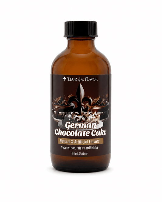 Fleur De Flavor German Chocolate Cake Emulsion – Chocolate & Coconut Flavor (4 oz)