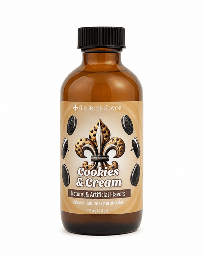 Fleur De Flavor Cookies & Cream Emulsion – Oreo-Inspired Flavor (4 oz)