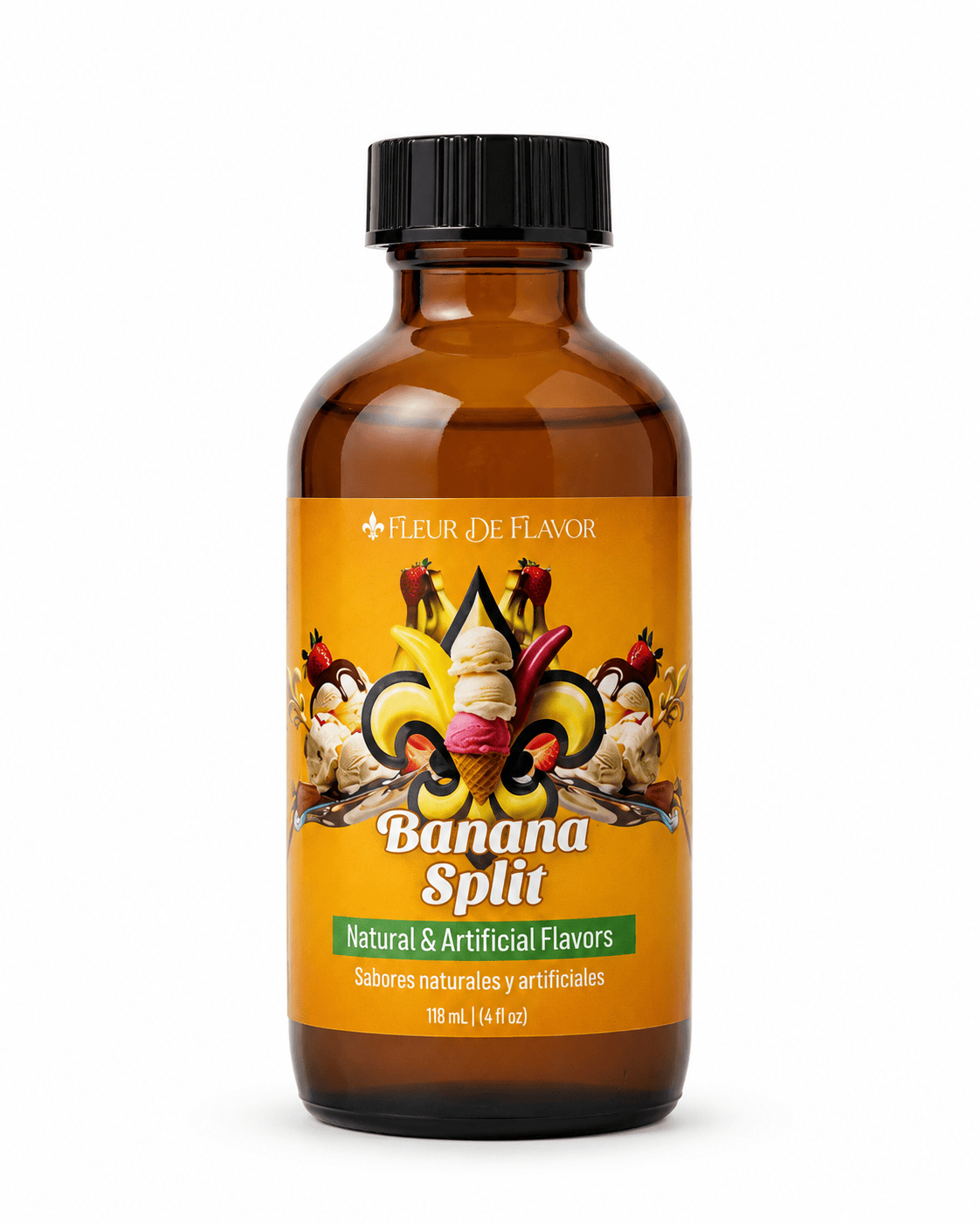 Fleur De Flavor Banana Split Emulsion – Sundae-Inspired Flavor (4 oz)