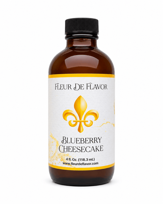 Fleur De Flavor Blueberry Cheesecake Emulsion – Creamy, Tangy, & Bursting with Juicy Blueberry Flavor! (4 oz)