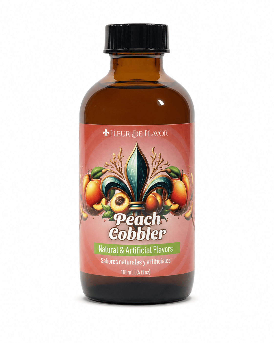 Fleur De Flavor Peach Cobbler Emulsion – Sweet Baked Peach Flavor (4 oz)