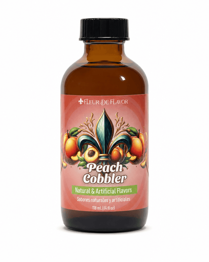 Fleur De Flavor Peach Cobbler Emulsion – Sweet Baked Peach Flavor (4 oz)