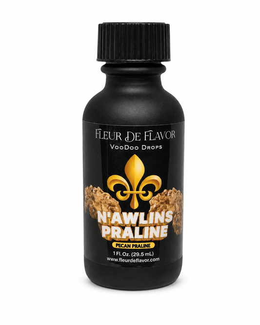 Fleur De Flavor N’Awlins Praline VooDoo Drops – Pecan Praline Flavoring Oil (1 oz)