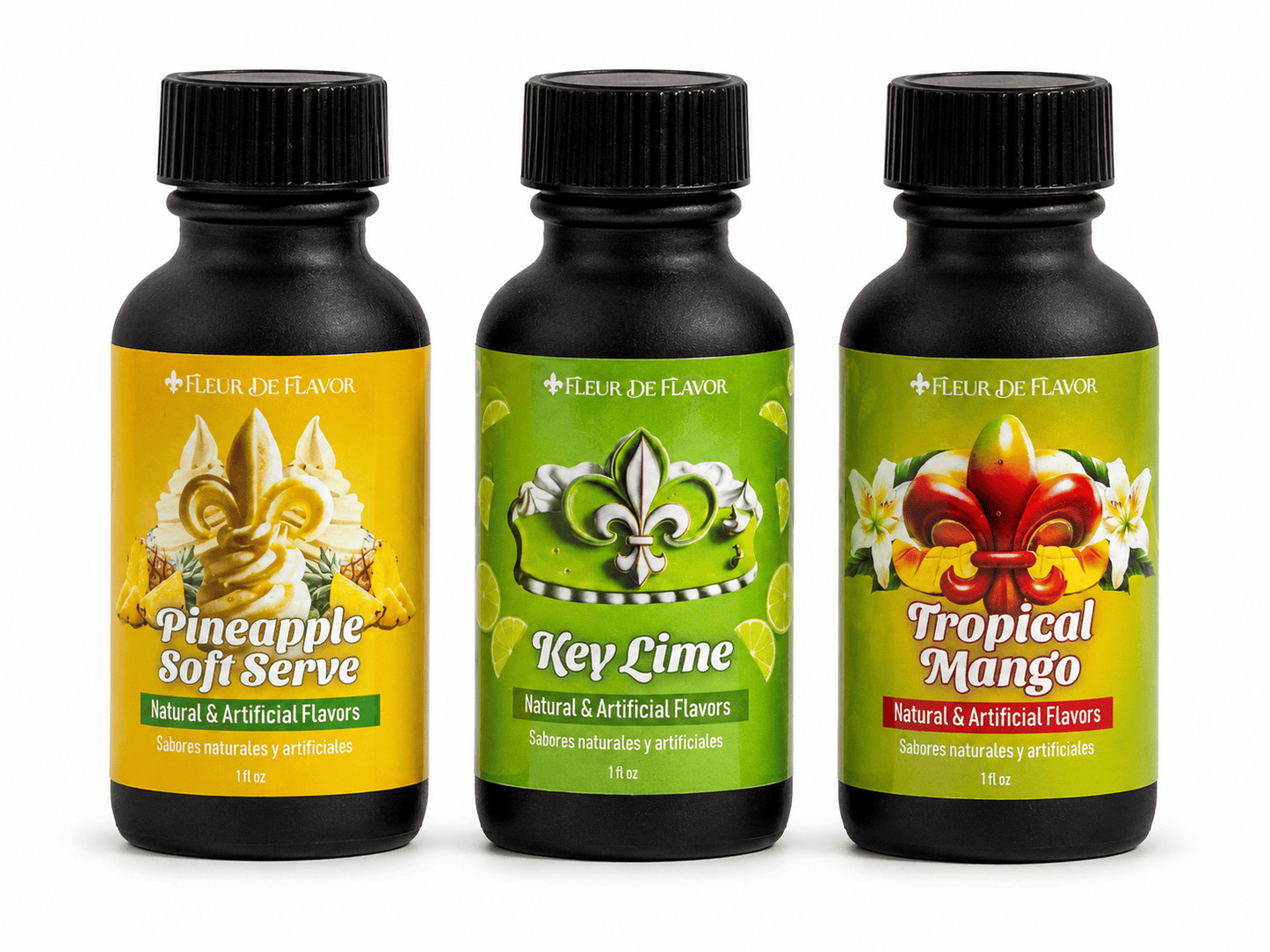 Tropical Treats Collection – Pineapple Soft Serve, Key Lime & Tropical Mango (1 oz Emulsion Trio)