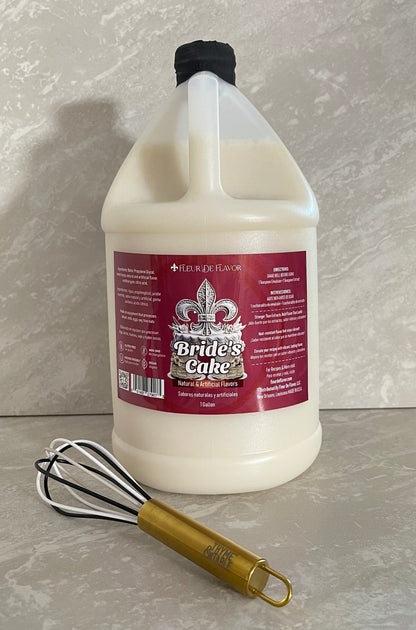Fleur De Flavor Bride’s Cake Emulsion – Almond, Vanilla, Butter & hints of Citrus for Gourmet Baking (1 gal)