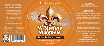 Fleur De Flavor N’Awlins Beignets Flavor Emulsion – Café-Style Beignet Flavor (4 oz)