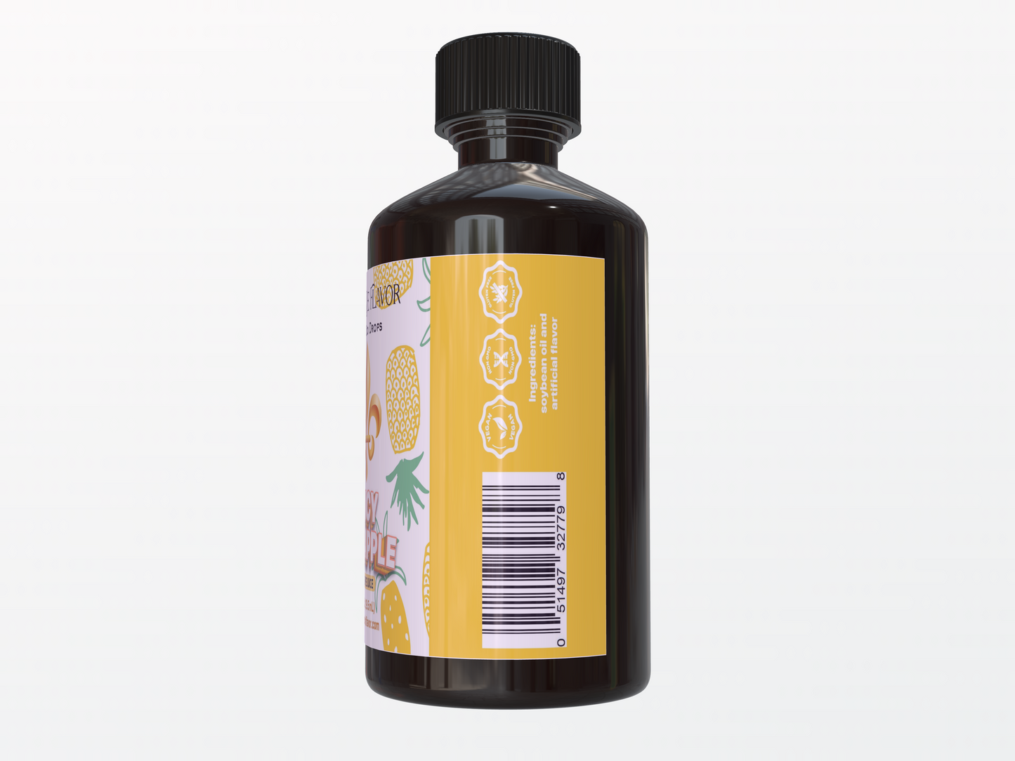 Fleur De Flavor Juicy Pineapple VooDoo Drops – Sweet, Tropical Pineapple Flavoring Oil for Baking, Candy, Beverages & DIY Cosmetics (1 oz)