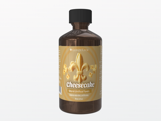 Fleur De Flavor Cheesecake Flavor Emulsion – Creamy New York Cheesecake-Inspired Flavoring for Baking, Beverages & More (4 oz)