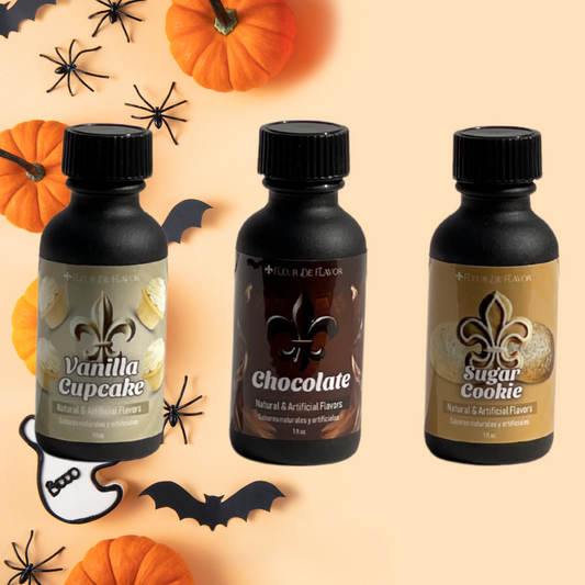 Mini Halloween Trio - Vanilla Cupcake, Chocolate & Sugar Cookie (1 oz Emulsions)
